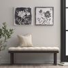 Embellished Floral 2-piece Canvas Wall Art Set