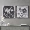 Embellished Floral 2-piece Canvas Wall Art Set