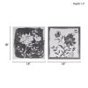 Embellished Floral 2-piece Canvas Wall Art Set