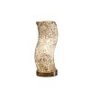 12-Inch Artemis Exposed Aluminum Wired Curve Table Lamp